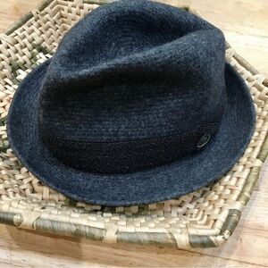 JOSEPH E WARD VINTAGE GRAY WOOL FEDORA Sussex